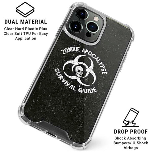 Zombie Apocalypse Survival Guide iPhone 16 Pro Clear Case
